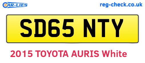 SD65NTY are the vehicle registration plates.