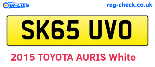 SK65UVO are the vehicle registration plates.