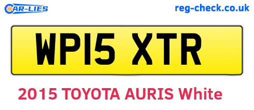 WP15XTR are the vehicle registration plates.