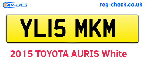 YL15MKM are the vehicle registration plates.