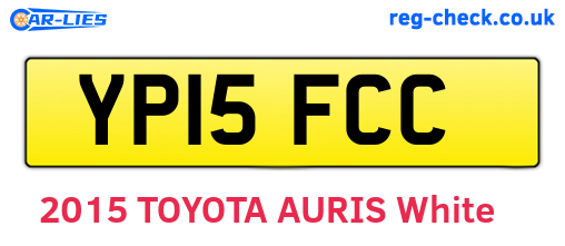 YP15FCC are the vehicle registration plates.
