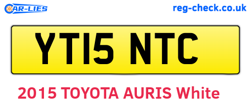 YT15NTC are the vehicle registration plates.