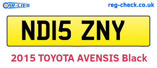 ND15ZNY are the vehicle registration plates.