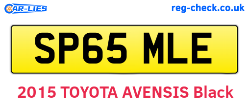 SP65MLE are the vehicle registration plates.