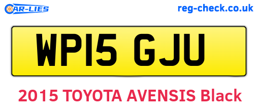 WP15GJU are the vehicle registration plates.