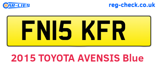 FN15KFR are the vehicle registration plates.