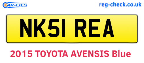 NK51REA are the vehicle registration plates.