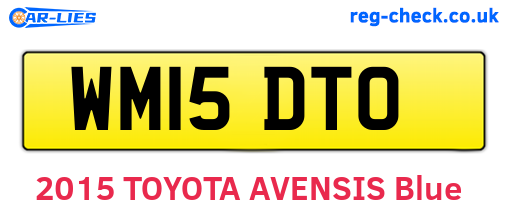 WM15DTO are the vehicle registration plates.