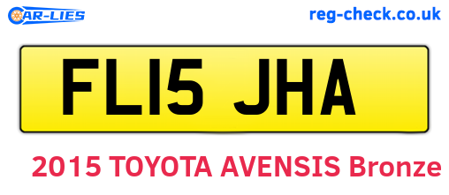 FL15JHA are the vehicle registration plates.