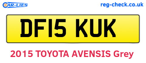 DF15KUK are the vehicle registration plates.