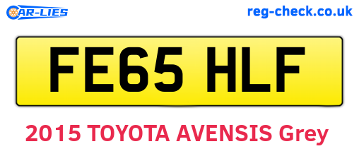 FE65HLF are the vehicle registration plates.