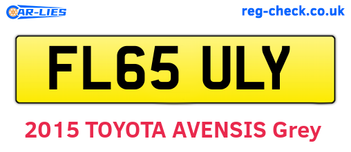 FL65ULY are the vehicle registration plates.
