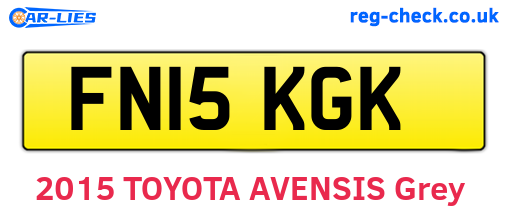 FN15KGK are the vehicle registration plates.