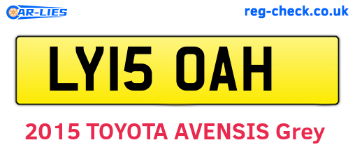 LY15OAH are the vehicle registration plates.