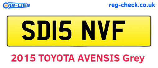 SD15NVF are the vehicle registration plates.