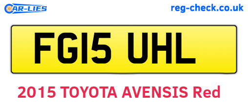 FG15UHL are the vehicle registration plates.