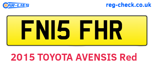 FN15FHR are the vehicle registration plates.