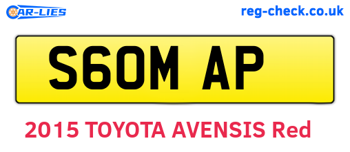 S60MAP are the vehicle registration plates.