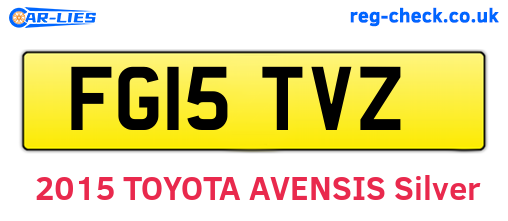 FG15TVZ are the vehicle registration plates.