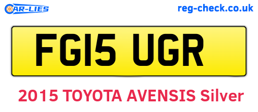 FG15UGR are the vehicle registration plates.
