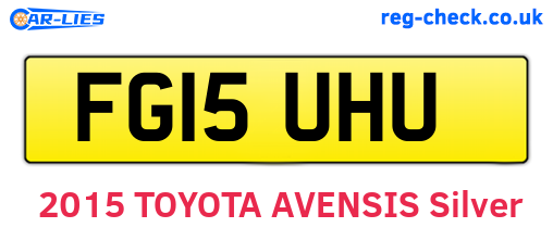 FG15UHU are the vehicle registration plates.