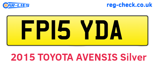 FP15YDA are the vehicle registration plates.