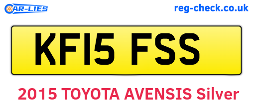 KF15FSS are the vehicle registration plates.