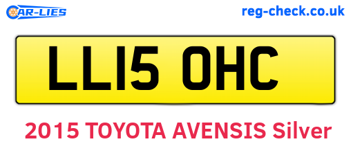 LL15OHC are the vehicle registration plates.