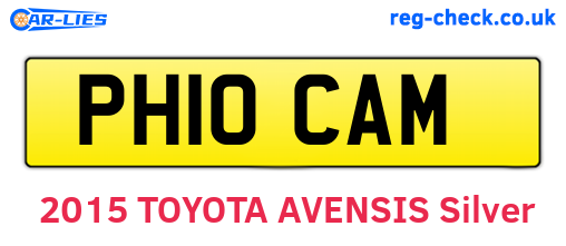 PH10CAM are the vehicle registration plates.