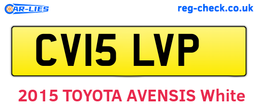 CV15LVP are the vehicle registration plates.