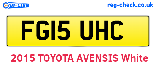 FG15UHC are the vehicle registration plates.