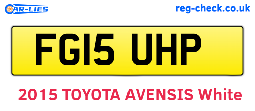 FG15UHP are the vehicle registration plates.