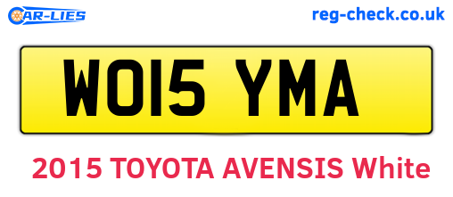 WO15YMA are the vehicle registration plates.