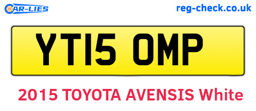 YT15OMP are the vehicle registration plates.