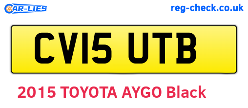CV15UTB are the vehicle registration plates.