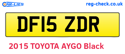 DF15ZDR are the vehicle registration plates.