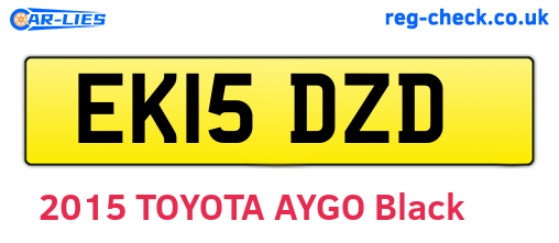 EK15DZD are the vehicle registration plates.