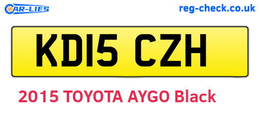 KD15CZH are the vehicle registration plates.