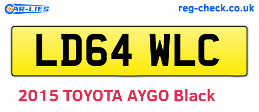 LD64WLC are the vehicle registration plates.