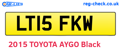 LT15FKW are the vehicle registration plates.