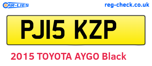 PJ15KZP are the vehicle registration plates.