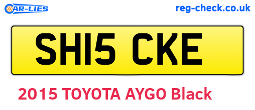 SH15CKE are the vehicle registration plates.