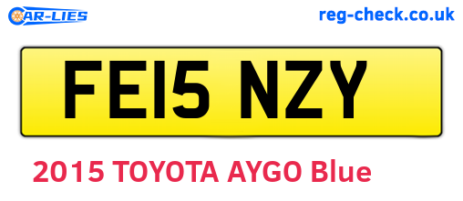 FE15NZY are the vehicle registration plates.