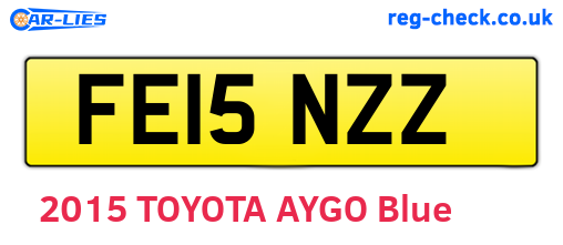 FE15NZZ are the vehicle registration plates.