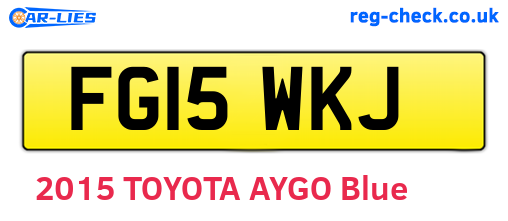 FG15WKJ are the vehicle registration plates.