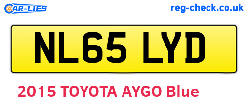 NL65LYD are the vehicle registration plates.