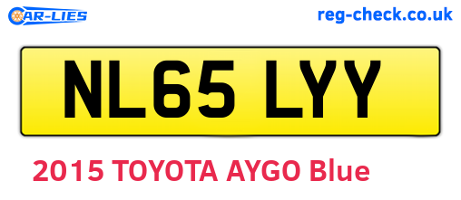 NL65LYY are the vehicle registration plates.