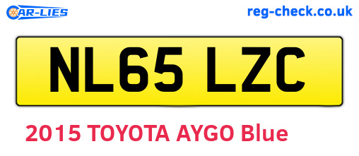 NL65LZC are the vehicle registration plates.