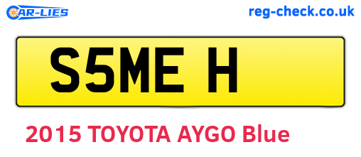 S5MEH are the vehicle registration plates.