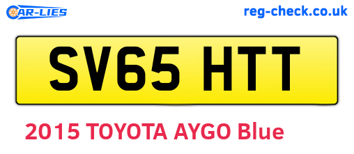 SV65HTT are the vehicle registration plates.